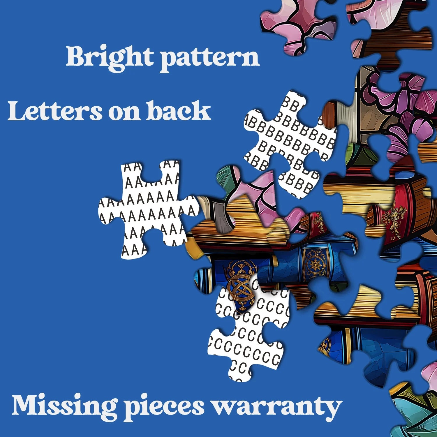 Seiten und Blumen Puzzle 1000 Stücke