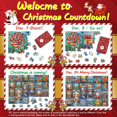 Christmas Treasures Advent Calendar Puzzle 1000 pièces