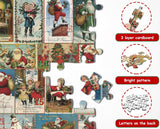 Christmas Postcard Advent Calendar Jigsaw Puzzle 1000 Pieces