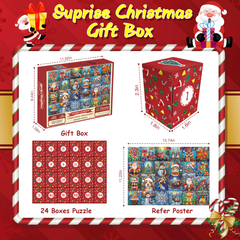 Christmas Treasures Advent Calendar Puzzle 1000 pièces
