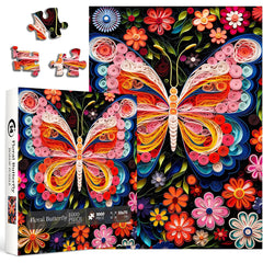 Blumenschmetterling Jigsaw Rätsel 1000 Stücke