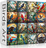 Stained Glass Birds Jigsaw Puzzles 1000 Pieces