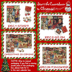 Magazine Magazine Avvent Calendar puzzle puzzle 1000 pezzi