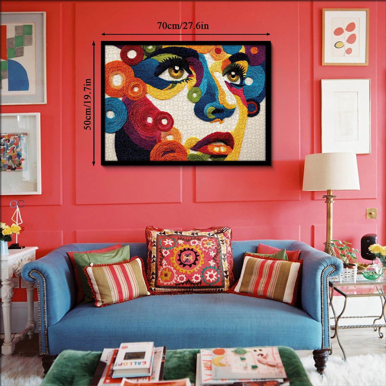 Textilporträt-Puzzle 1000 Teile