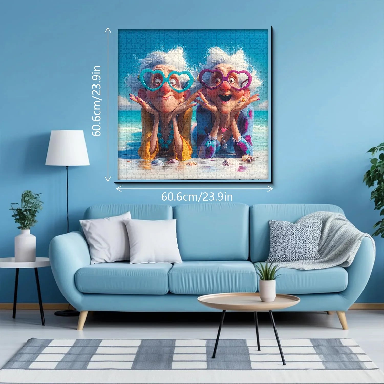 Strandlächeln Oma Puzzle 1000 Teile