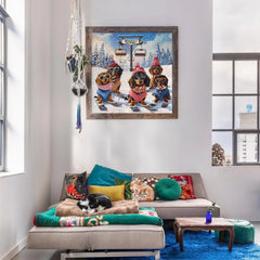 Puzzle Spectacle d'hiver de teckel 1000 pièces