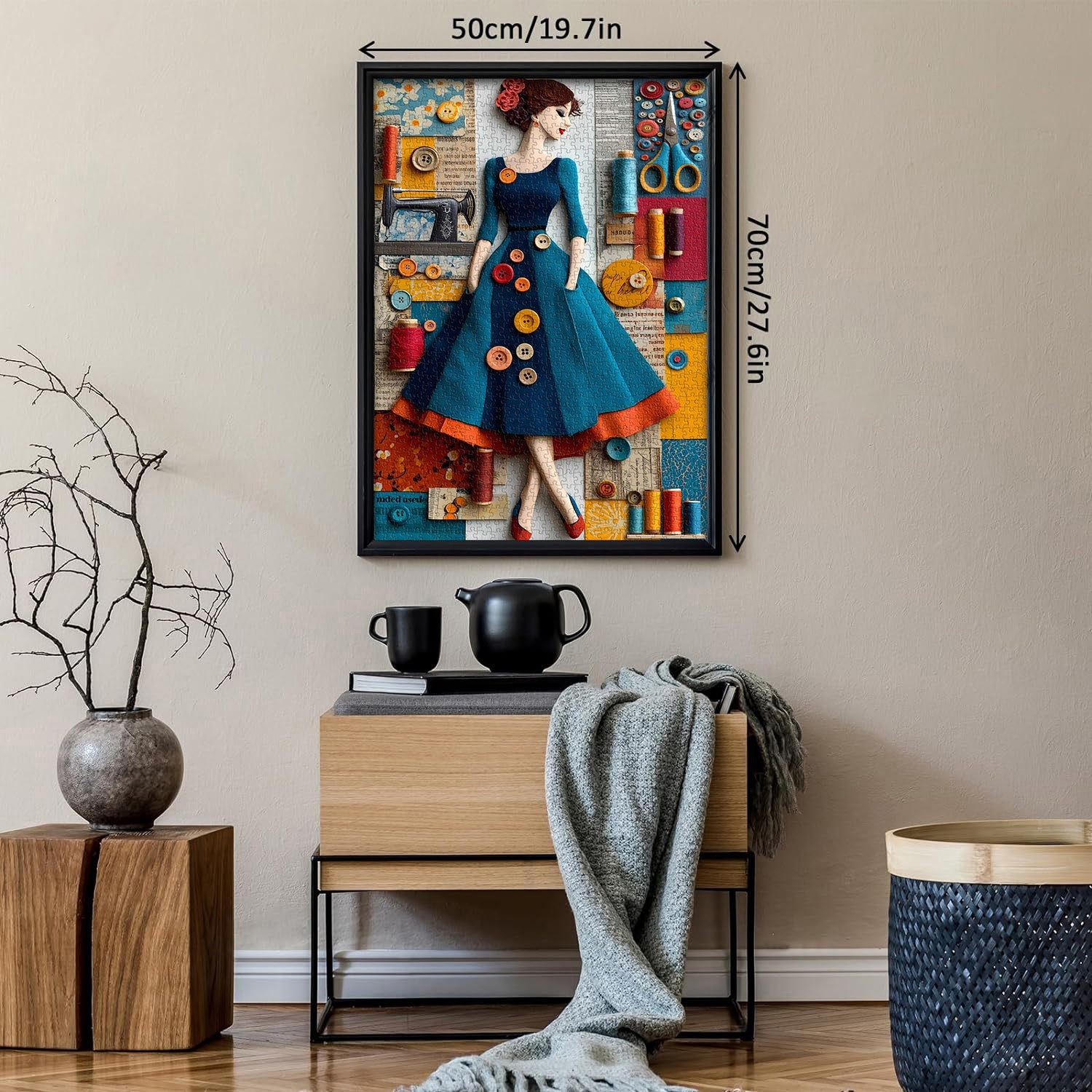 Vintage Sewing Muse Jigsaw Puzzle 1000 Pieces