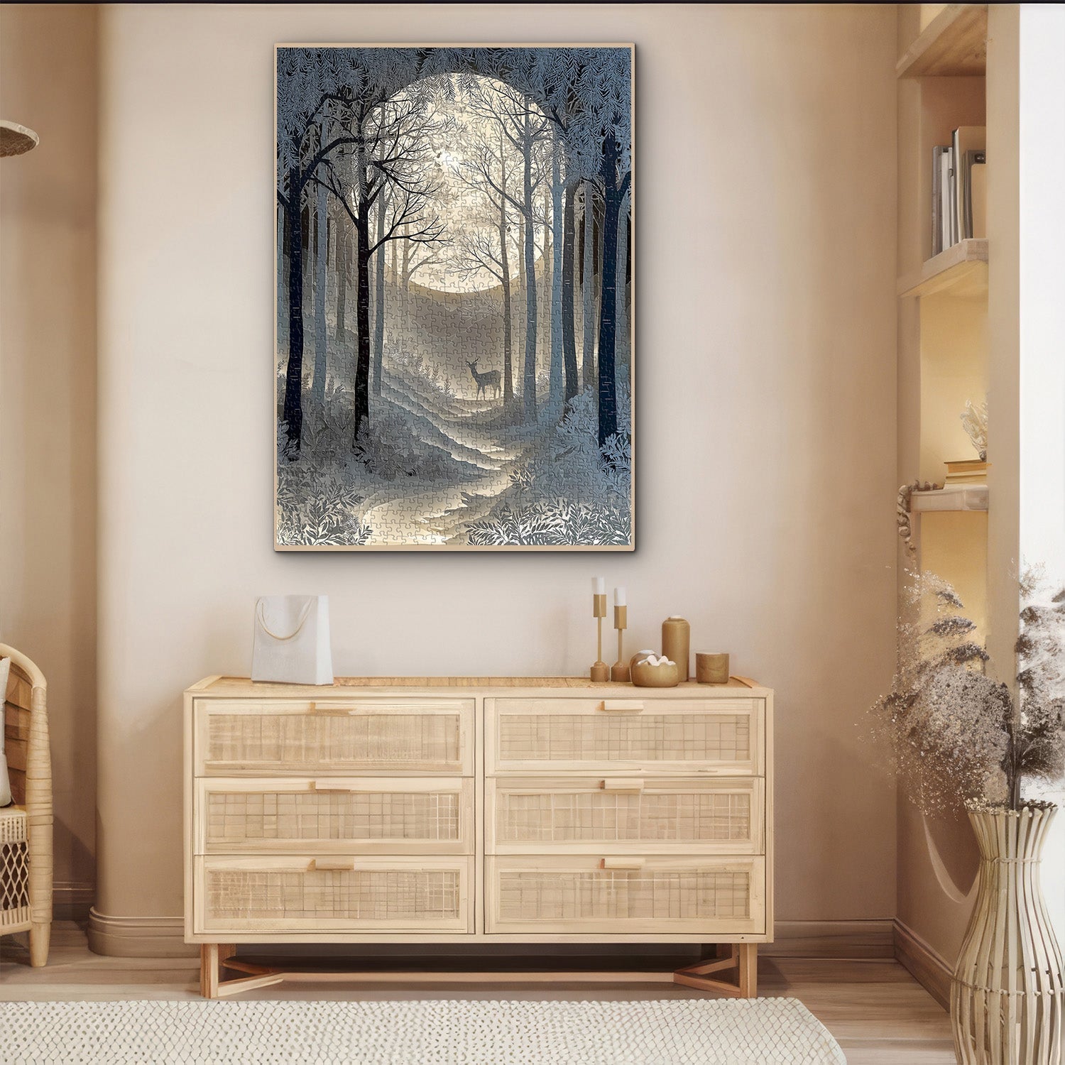 Rompecabezas del Reino Blanco Puro 1000 Piezas