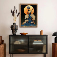 Moonlit Lute Woman Jigsaw Puzzle 1000 Pieces