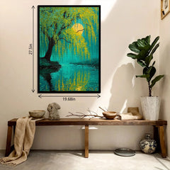 Willow Moon Reflection Jigsaw Puzzle 1000 Pieces