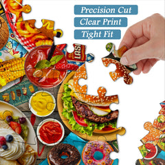 Food Delight Party Jigsaw Puzzle 1000 Pieces