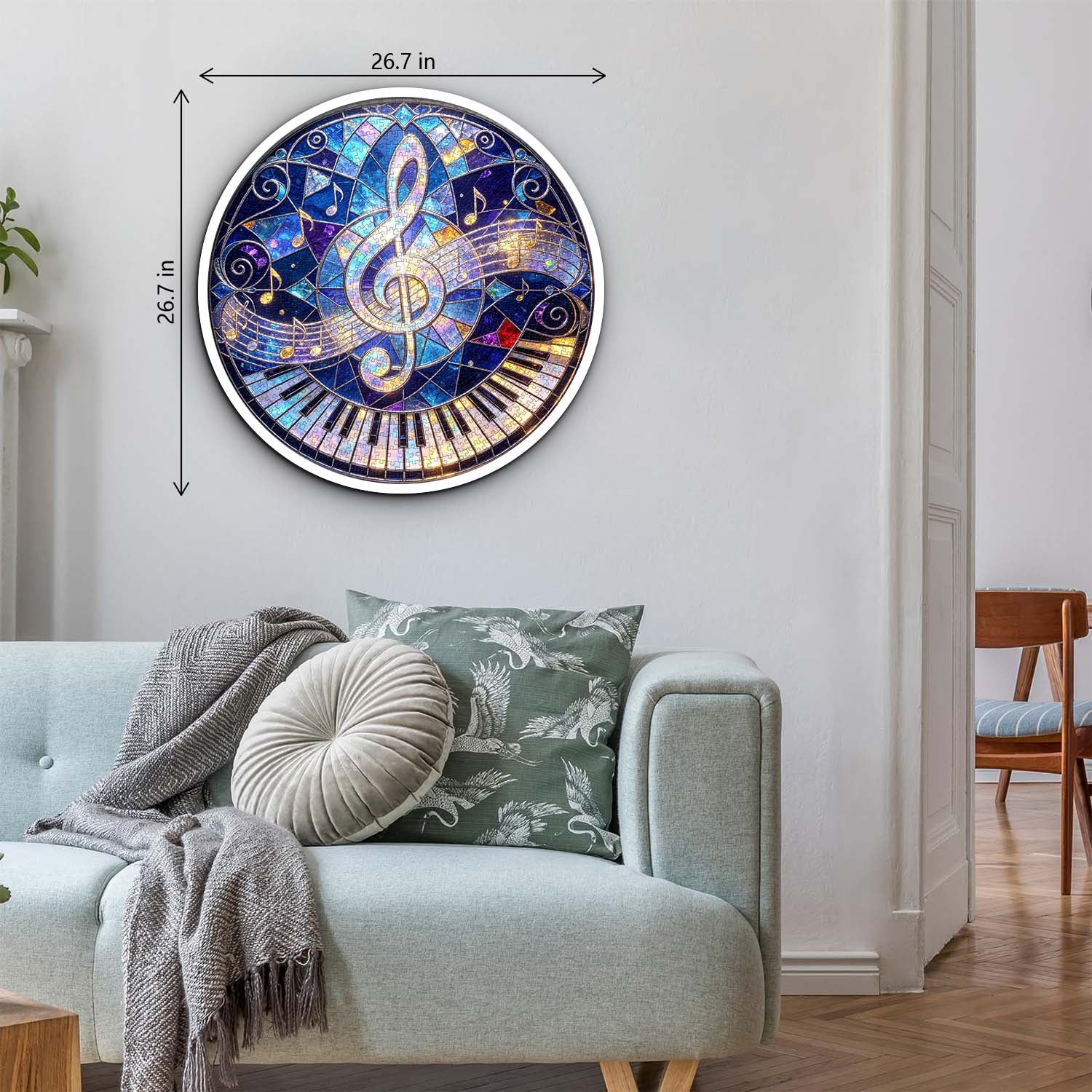 Buntglas-Melodie-Puzzle 1000 Teile