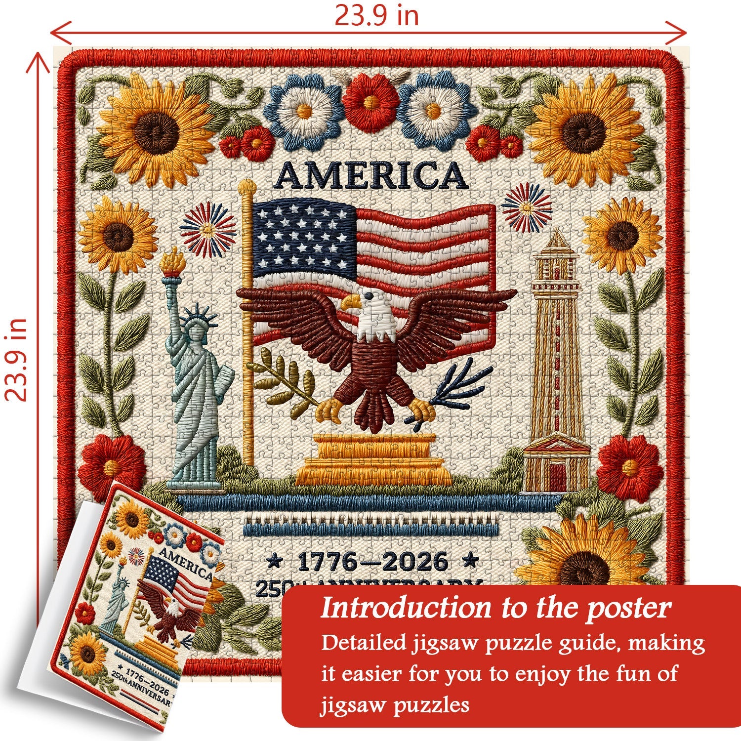 Stars, Stripes & Liberty Jigsaw Puzzle 1000 Pieces