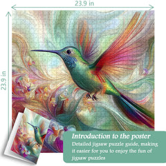 Artistic Hummingbird Jigsaw Puzzle 1000 Pieces
