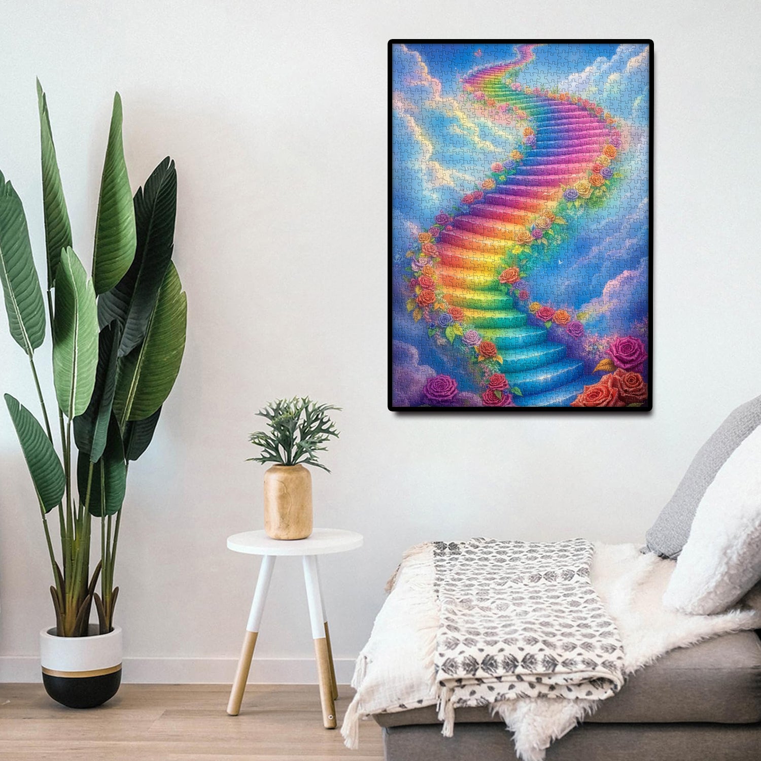 Rompecabezas de pasos de arcoíris de 1000 piezas