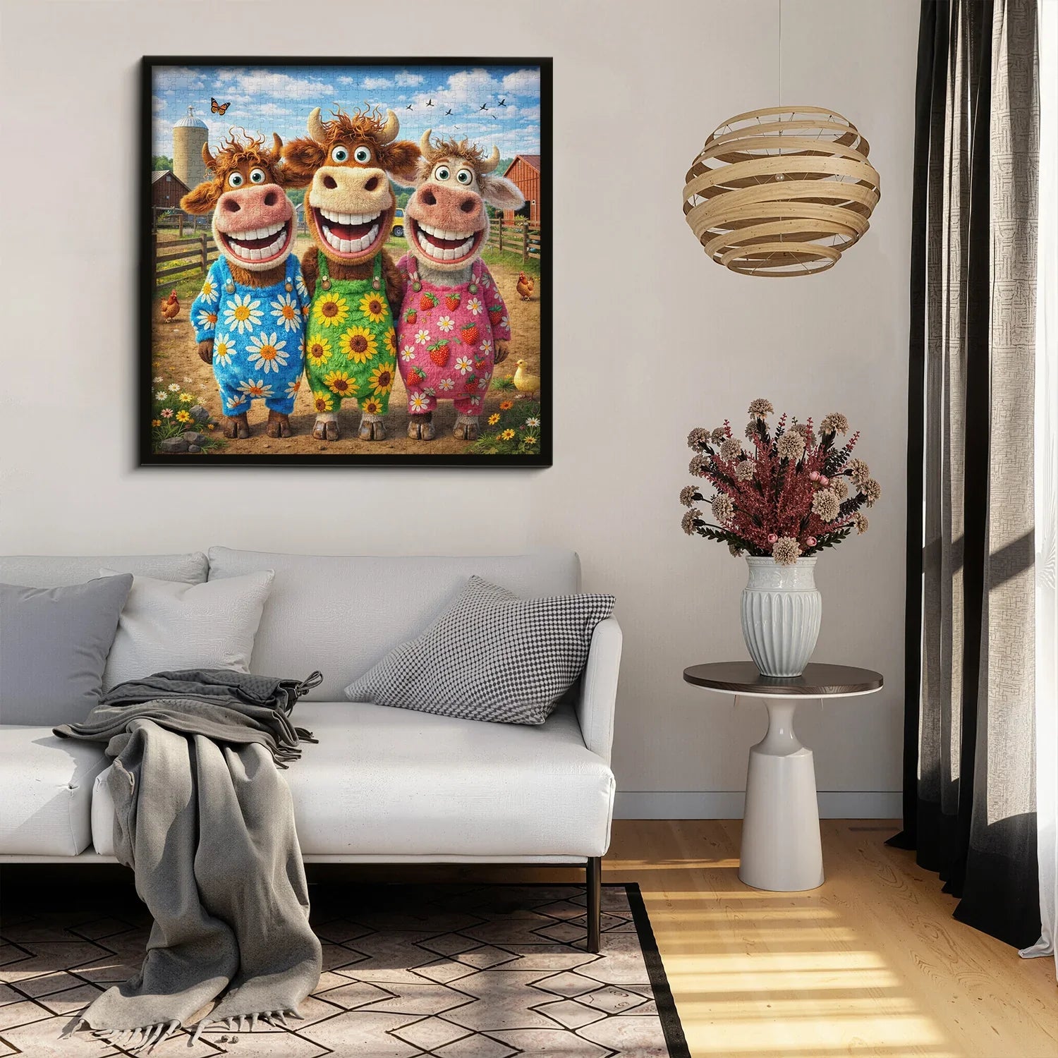 Happy Farm Friends Jigsaw Puzzle 1000 Pieces