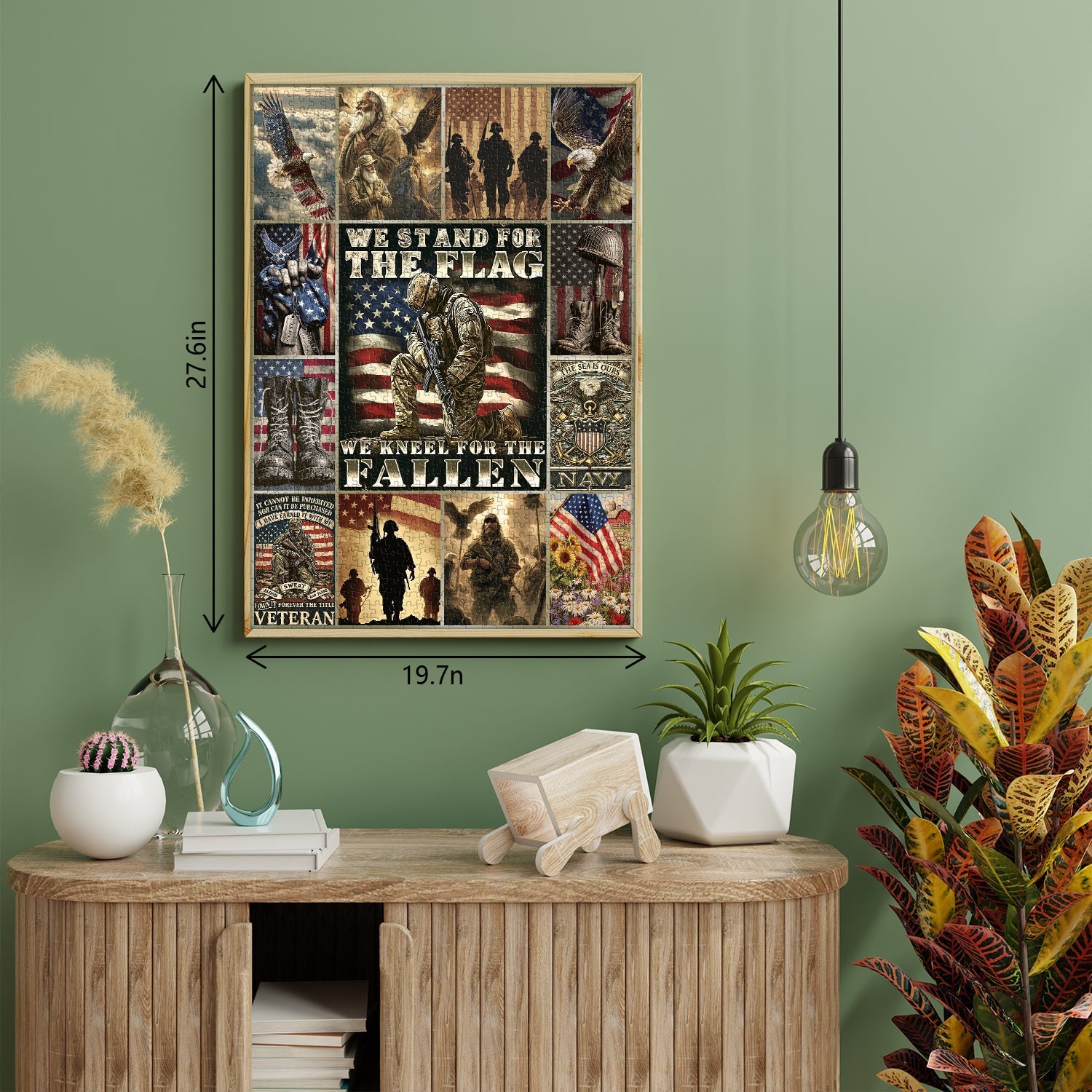 Patriot Veteran Eagle Flag Puzzle 1000 Teile