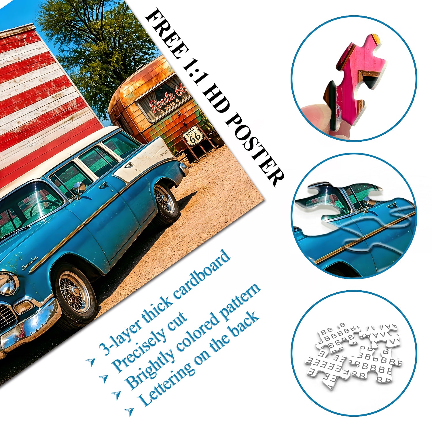 Route 66 Stop Jigsaw Puzzle 1000 Pieces