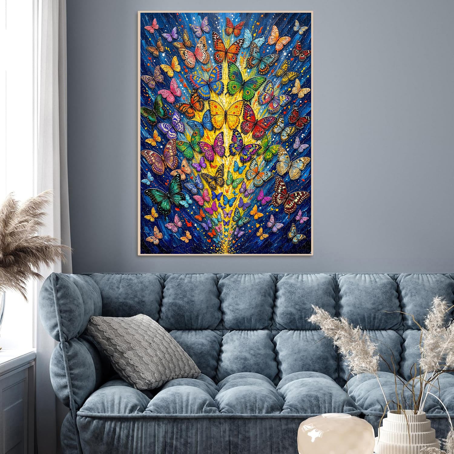 Colorful Butterfly Burst Jigsaw Puzzle 1000 Pieces
