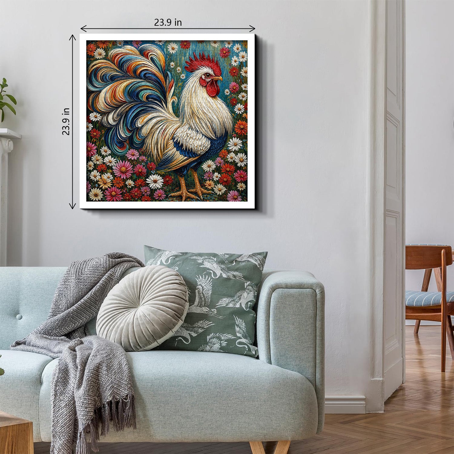 Colorful Rooster Jigsaw Puzzle 1000 Pieces