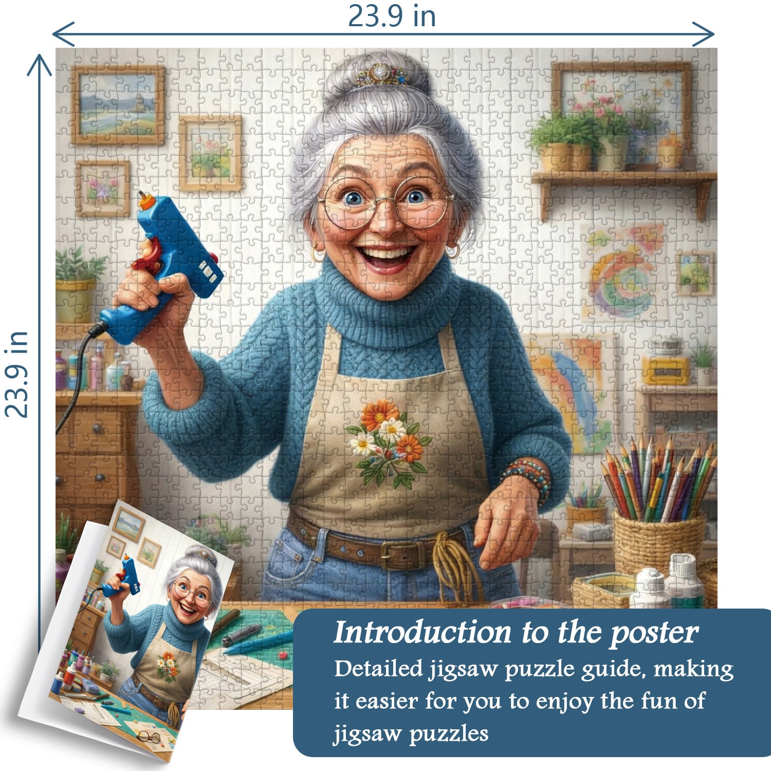 Creative Grandma Jigsaw Puzzle 1000 Pieces