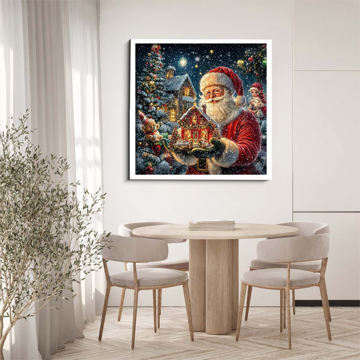 Puzzle Maison de Noël du Père Noël 1000 pièces