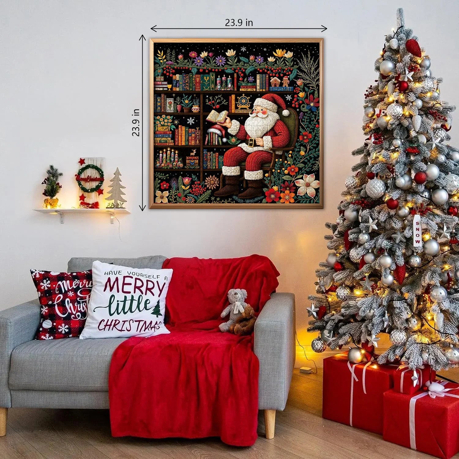 Santa's Garden Reads Jigsaw Puzzle 1000 Pieces