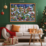 Christmas Joyous Town Advent Calendar Jigsaw Puzzle 1000 Pieces