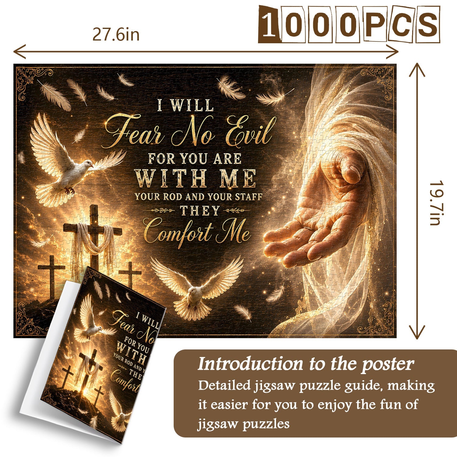 Sacred Sunset Cross Jigsaw Puzzle 1000 Pieces