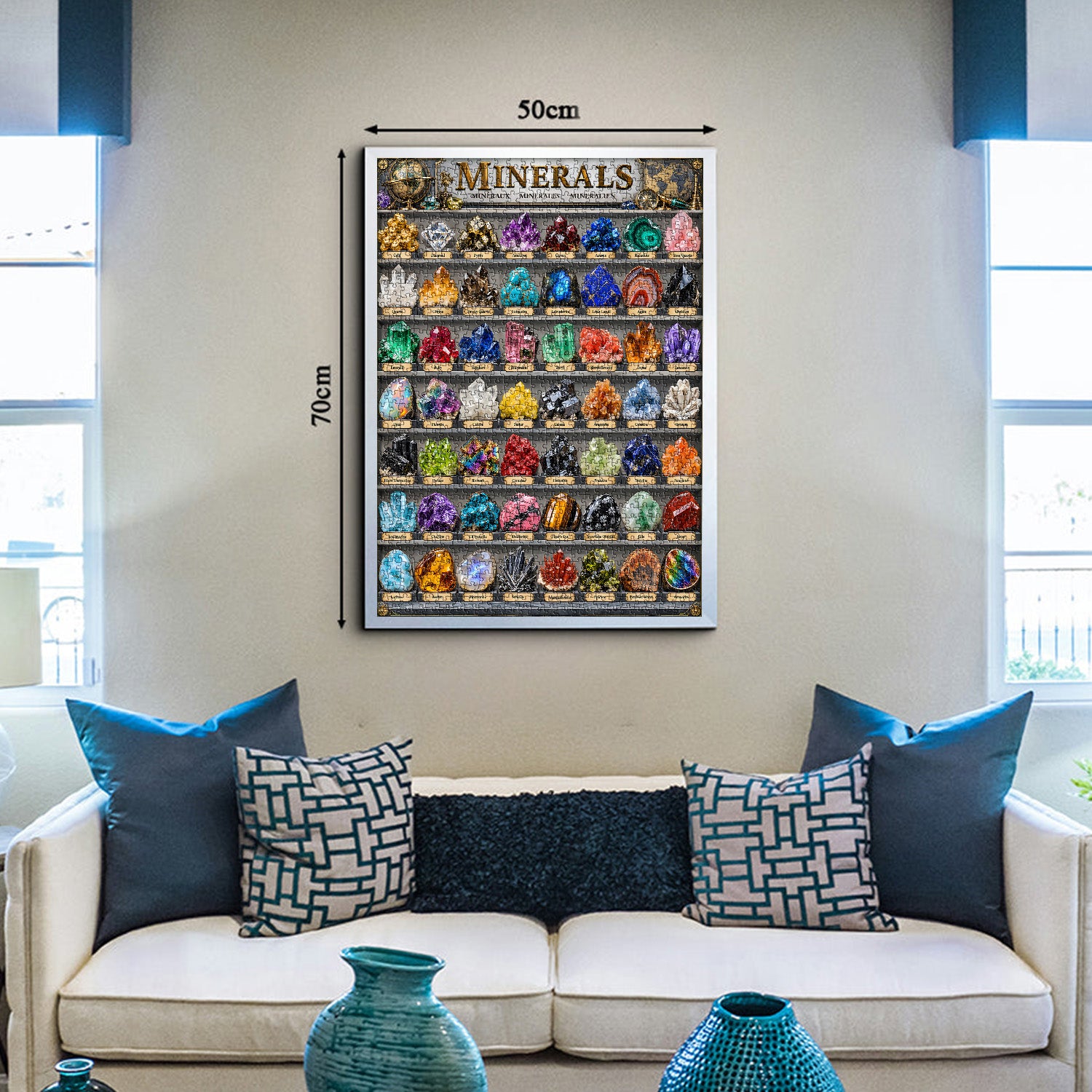 Gemstone Mineral Collection Jigsaw Puzzle 1000 Pieces
