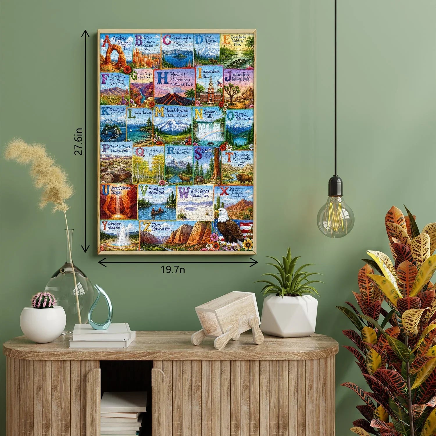 Nationalpark-Alphabet-Puzzle, 1000 Teile