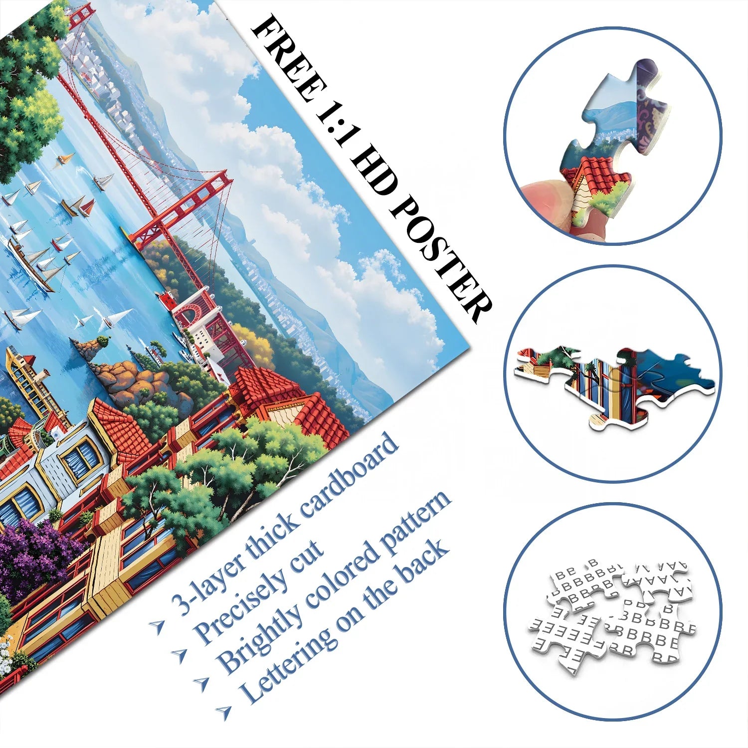 Bay fascino puzzle puzzle 1000 pezzi