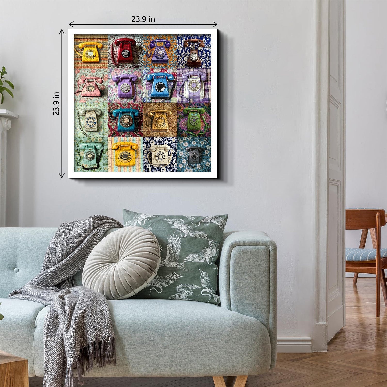 Rompecabezas de collage telefónico retro, 1000 piezas