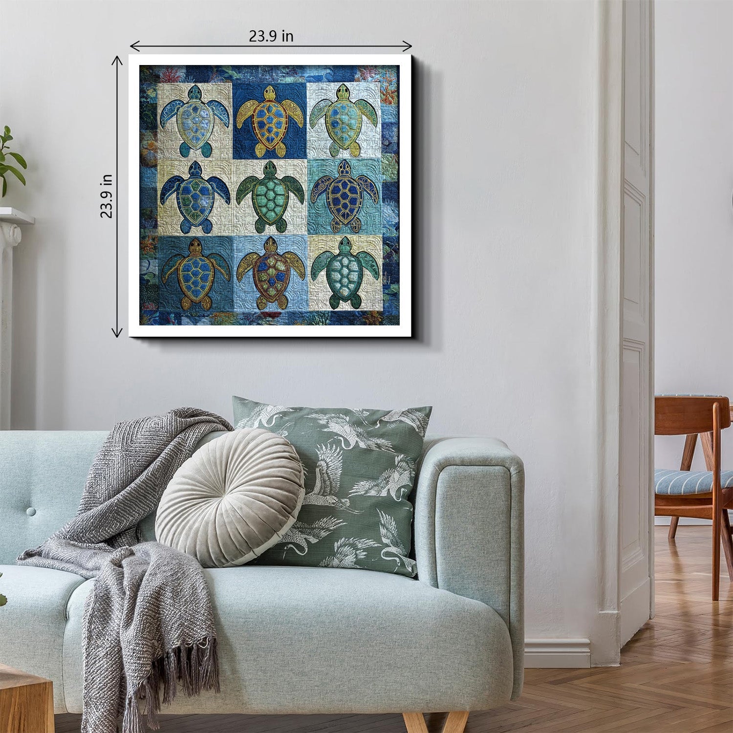 Fabric Turtle Jigsaw Puzzle 1000 Pieces