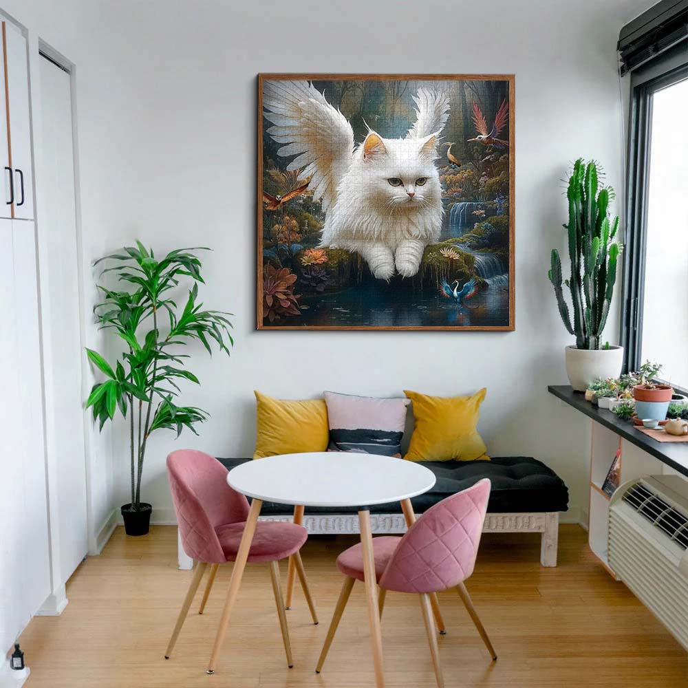 Magic White Cat Jigsaw Puzzles 1000 Pieces