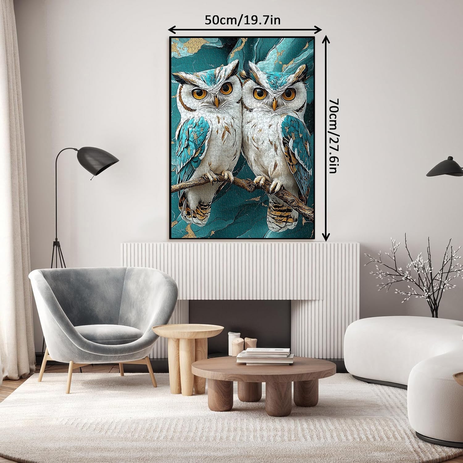 Marble Owls Jigsaw Puzzle 1000 Pieces