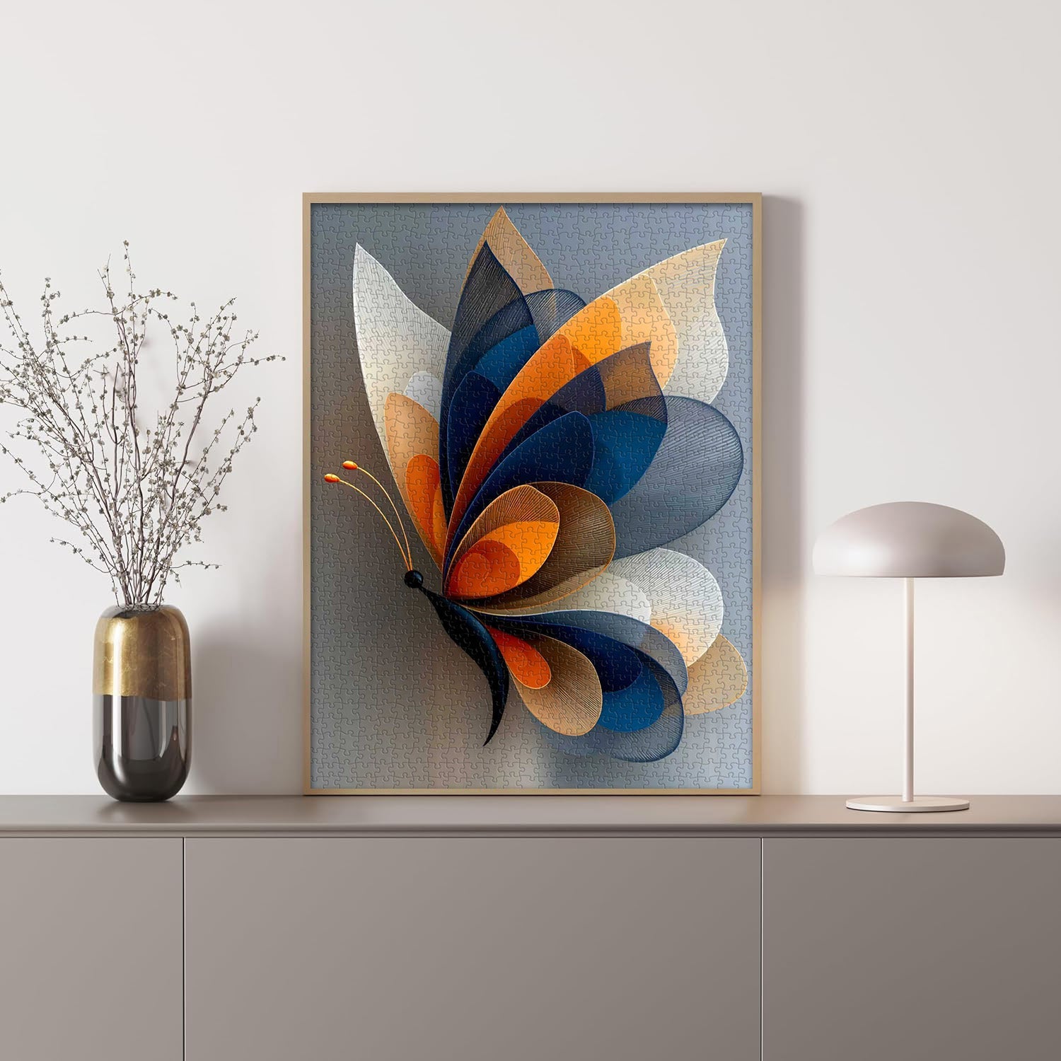 Rompecabezas abstracto de mariposas de 1000 piezas