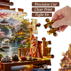 Puzzle giapponese per il ritiro del tè, 1000 pezzi