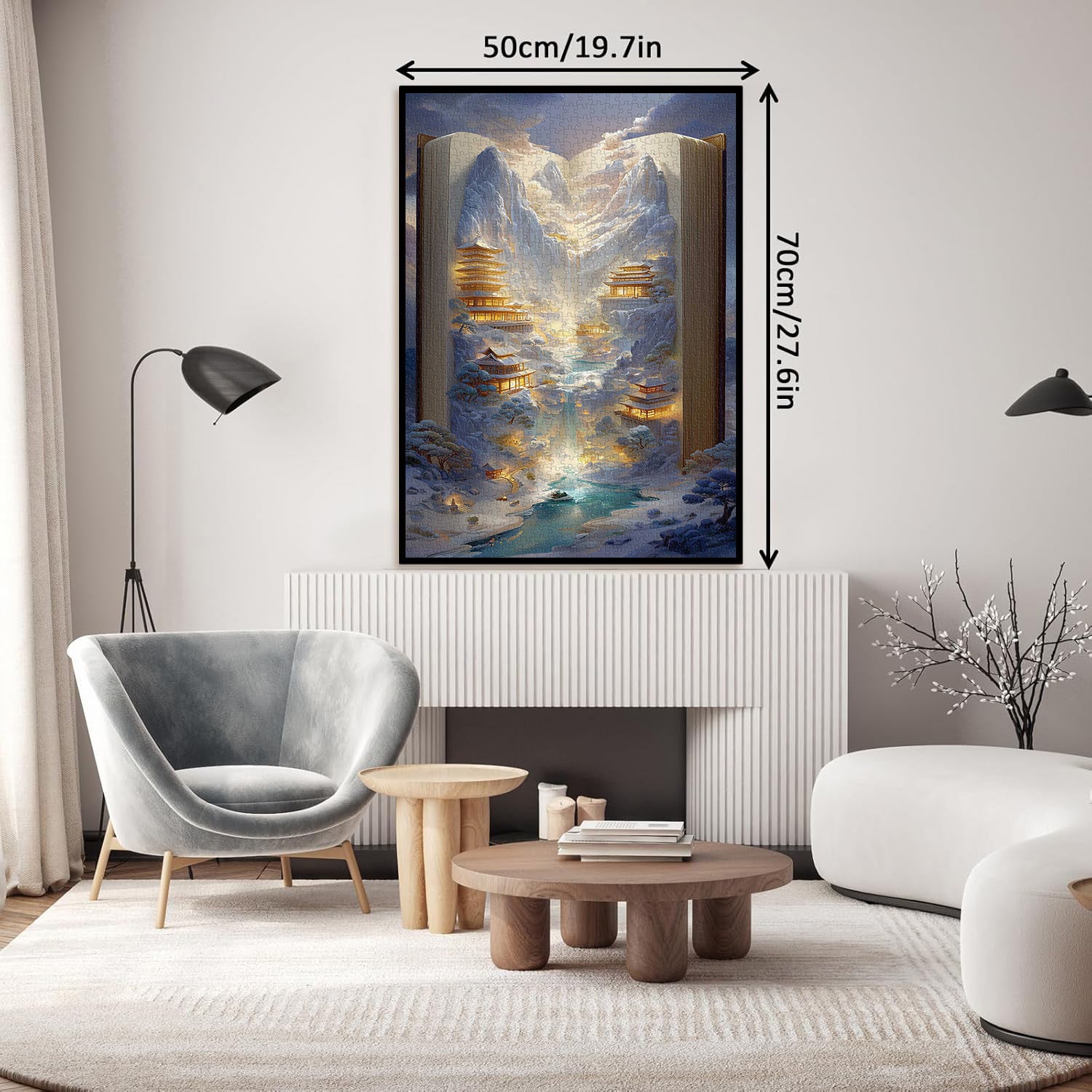 Puzzle 1000 pièces au pays des merveilles dans le livre