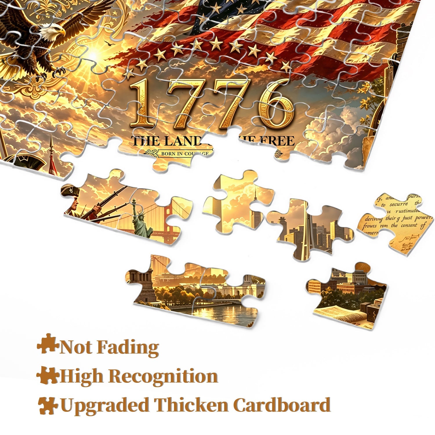 Freedom's Golden Dawn Jigsaw Puzzle 1000 Pieces