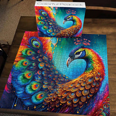 Vibrant Peacock Jigsaw Puzzle 1000 Pieces