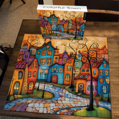 Piece di puzzle città colorate 1000 pezzi