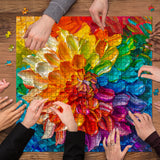 Vivid Dahlia Jigsaw Puzzle 1000 Pieces