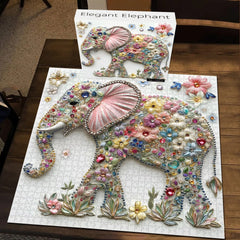Élégant Éléphant Puzzle 1000 pièces