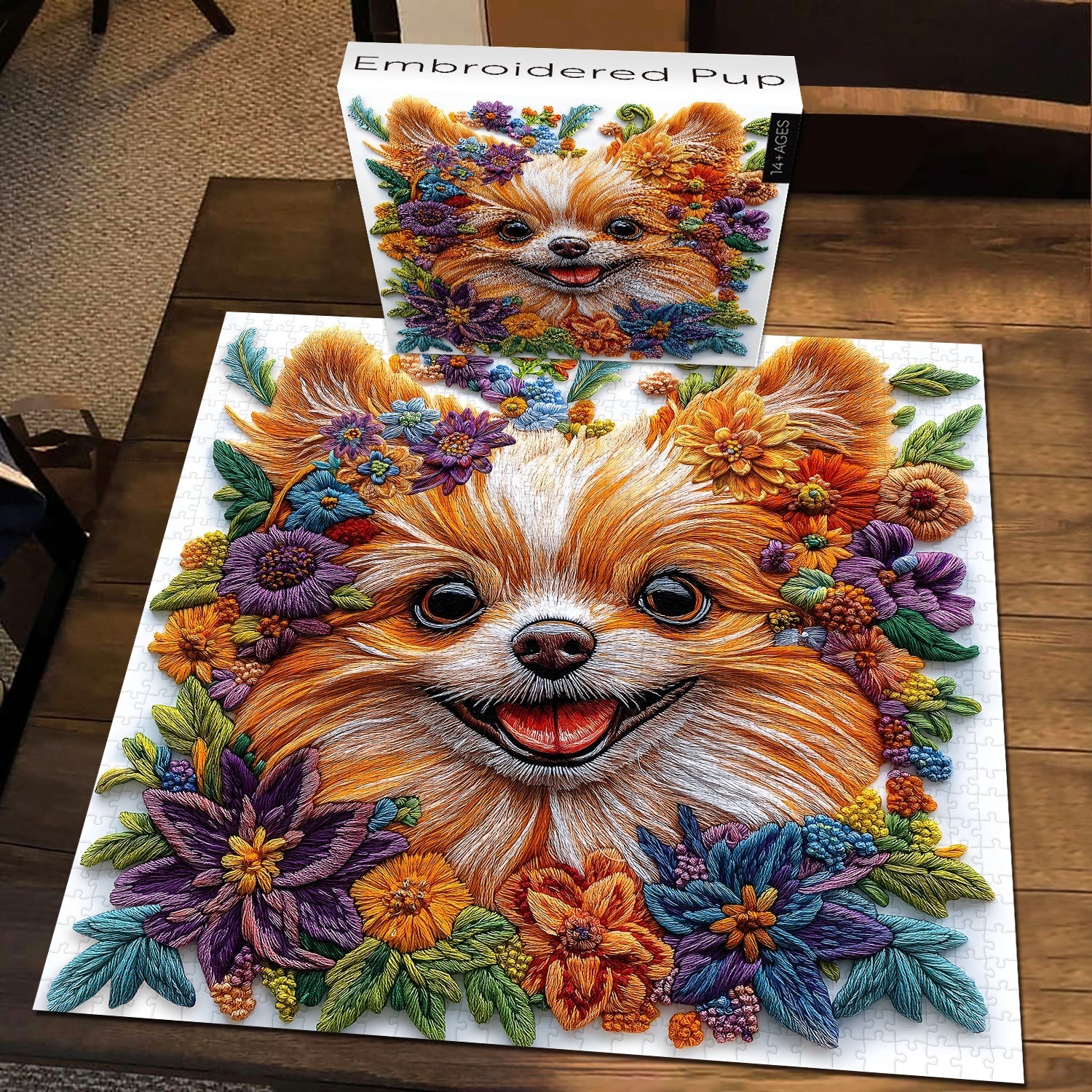 Gestickte Welpepup -Puzzles 1000 Stück