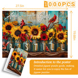 Divine Sunflowers Jigsaw Puzzle 1000 Pieces