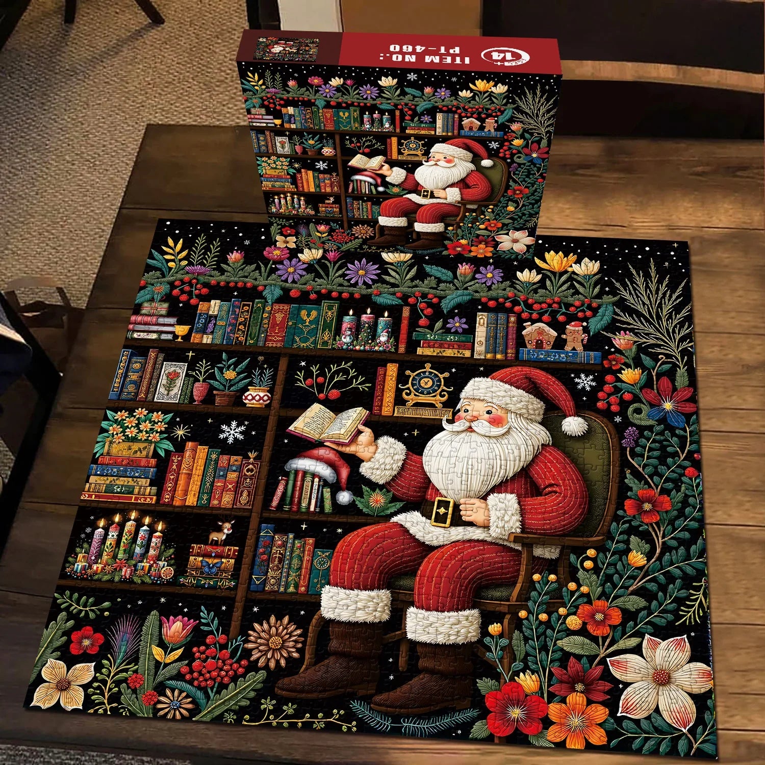 Santa's Garden Reads Jigsaw Puzzle 1000 Pieces