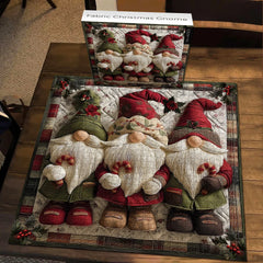 Fabric Christmas Gnome Jigsaw Puzzle 1000 Pieces