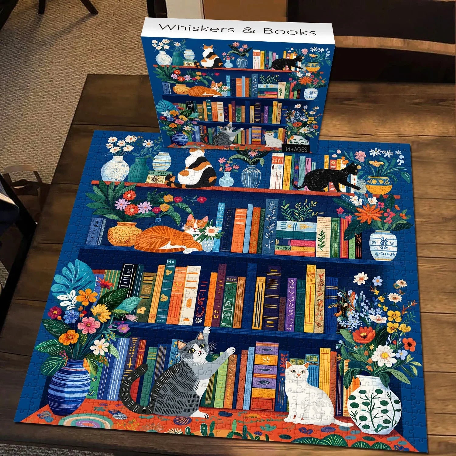 Whiskers & Books Jigsaw Puzzles 1000 Pieces