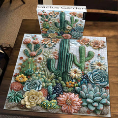 Puzzle di cactus giardino 1000 pezzi